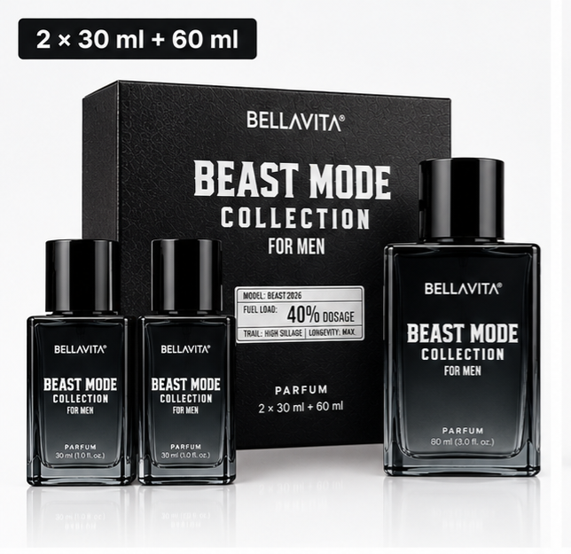 Bellavita Beast Mode Collection Perfume for Men – Gift Set | Long-Lasting Parfum